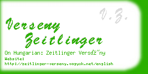 verseny zeitlinger business card